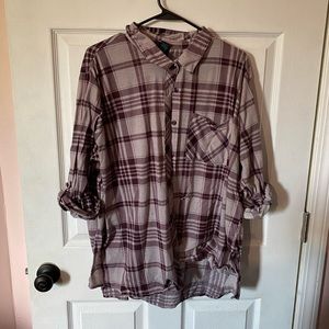 Light and Dark Purple Flannel